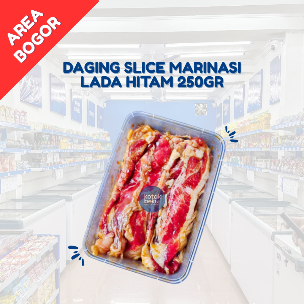 

DAGING SLICE MARINASI LADA HITAM 250GR