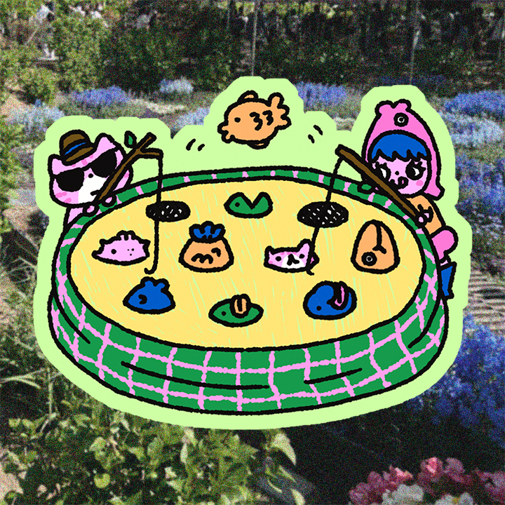 

Studio Goblo Die Cut Stickers - Kolam Mancing Goblo