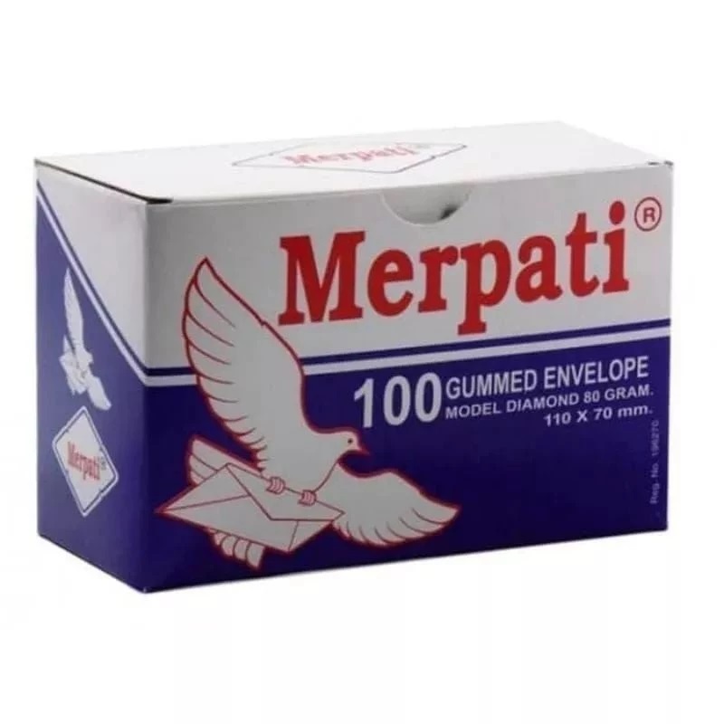 

Amplop Kecil Gummed Envelope 110x70 mm MERPATI