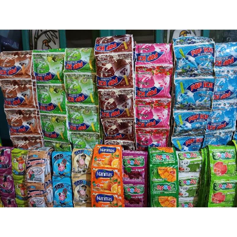 

Forcysn Pop Ice Berbagai Rasa 1 Renteng Isi 10 Sachet