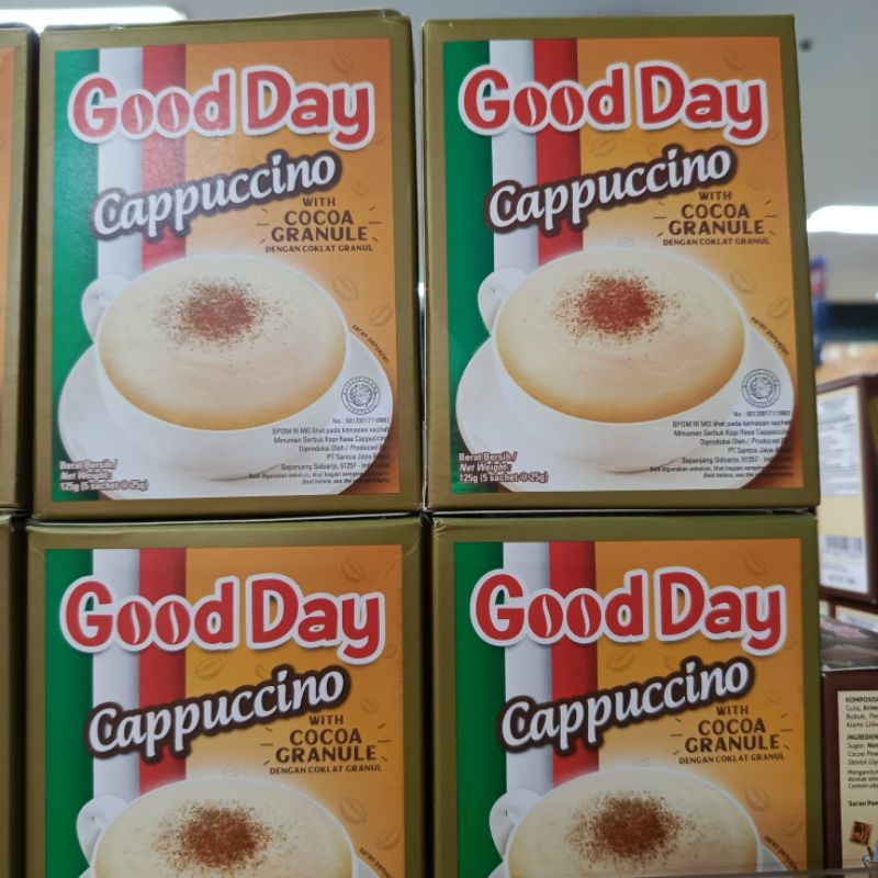 

GOOD DAY CAPPUCINO 125 GR 5 SACHET@25 GR