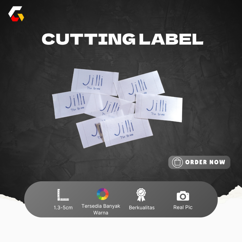 

Cutting Label Merk Brand Hot Cut Tidak Brudul Satin Grosgrain Katun Twill dll