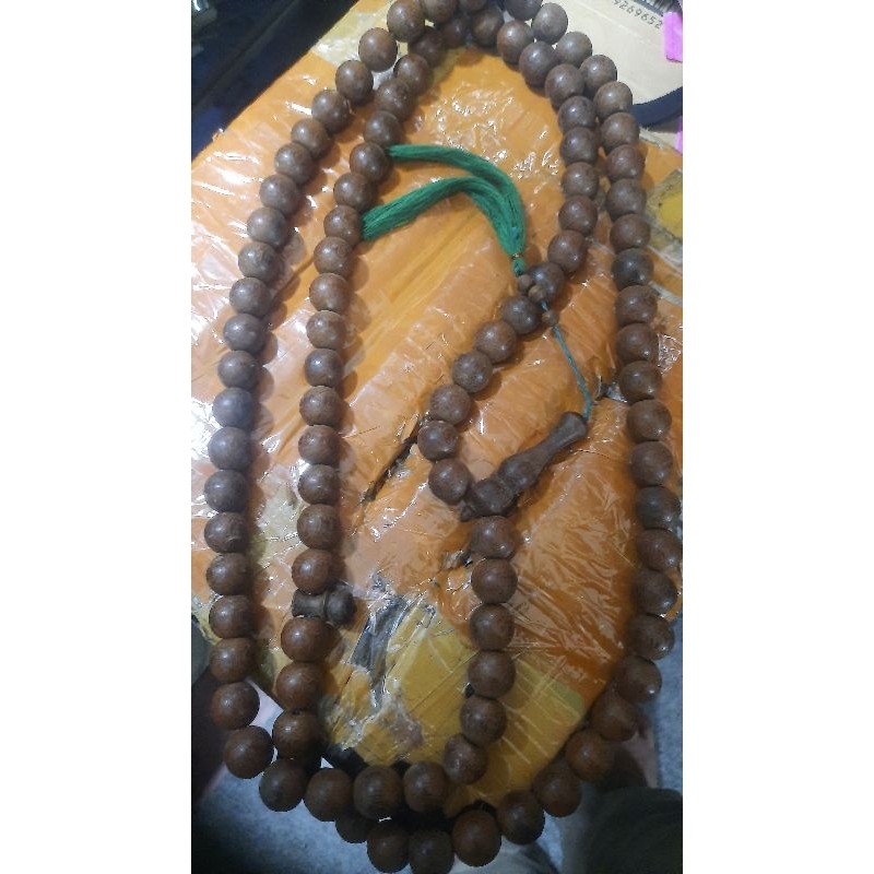 Tasbih kayu ulin timbul