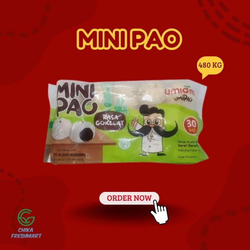 

UMIAMI MINI PAO COKLAT 465GR, BAKPAO MINI ISI 30