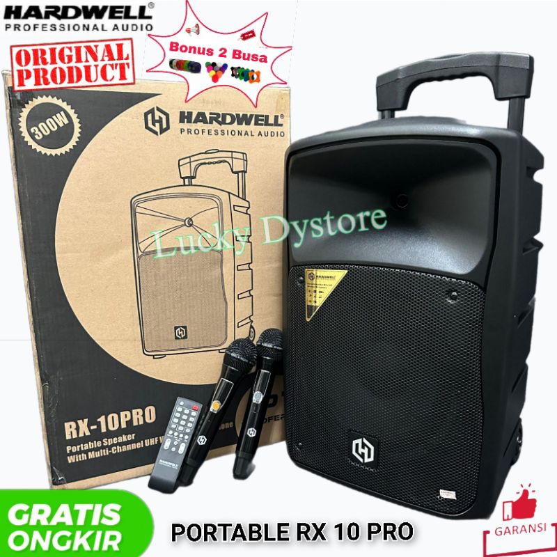 SPEAKER PORTABLE HARDWELL RX 10 PRO ORIGINAL 10 INCH speaker wireless Hardwell speaker portable Hard