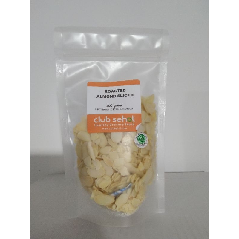 

Club Sehat - Roasted Almond Sliced 100Gr