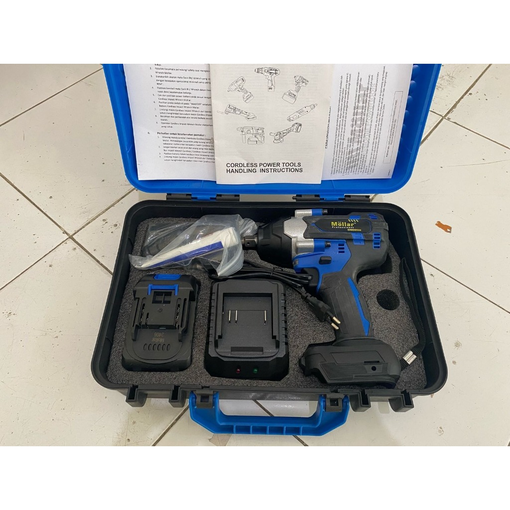 MOLLAR CIW20500 CORDLESS IMPACT WRENCH BUKA BAUT MOBIL 500NM