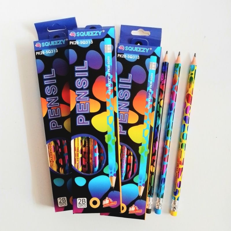 

Pensil Kayu Pencil 2B Squeezy 313 ( 12 Pcs ) [ Original ]