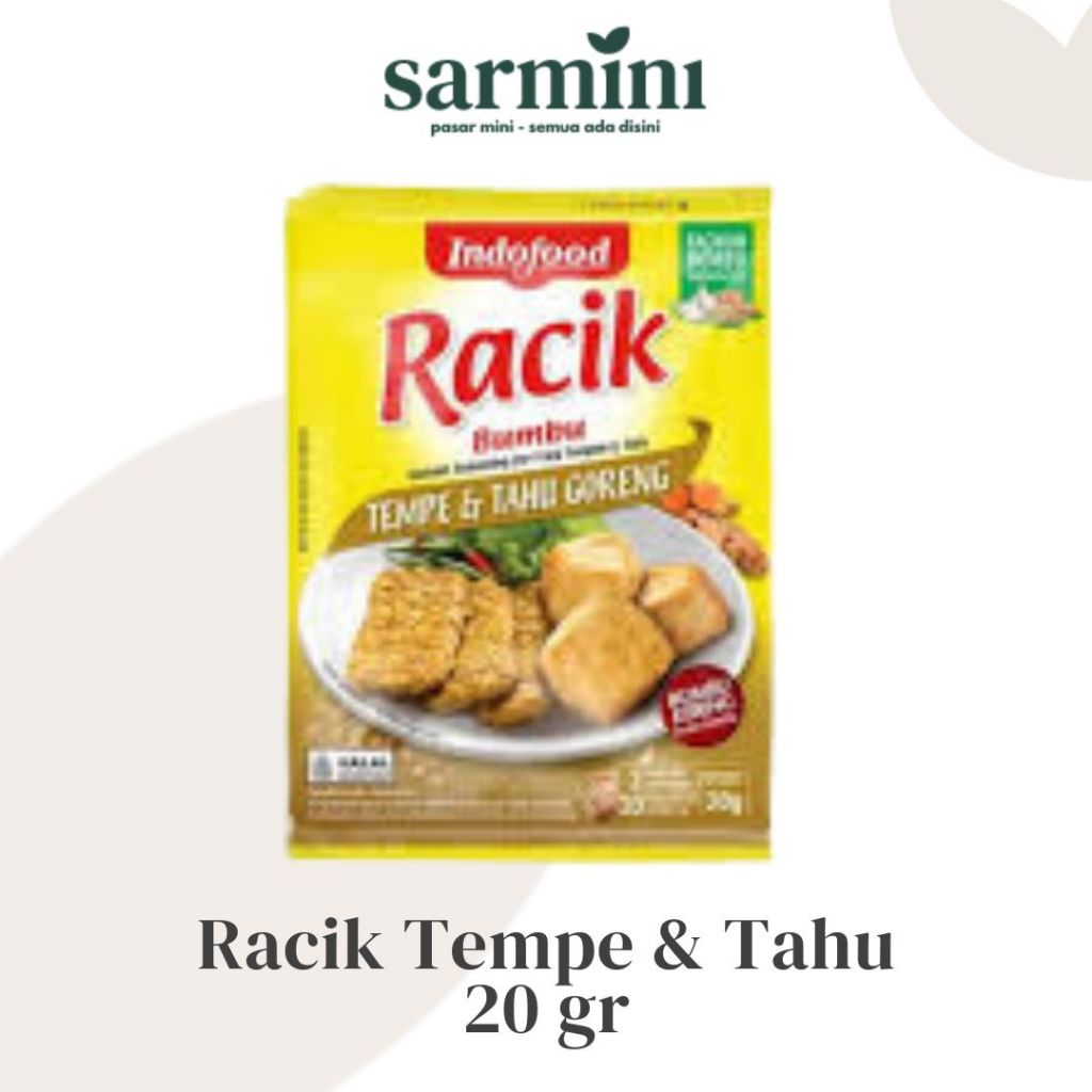 

Indofood Racik Bumbu Tempe Dan Tahu Goreng 20g