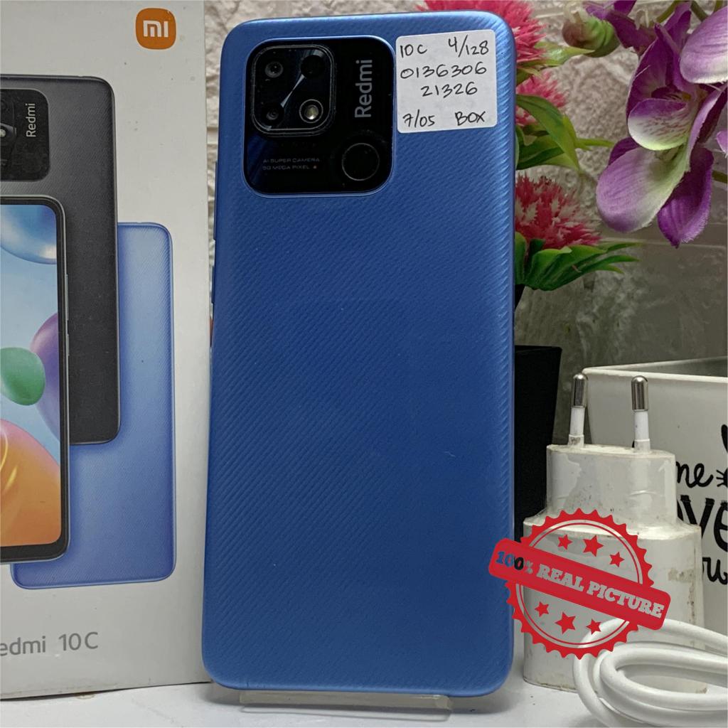 Xiaomi Redmi 10C 4/128GB Biru Bekas Second Original Fullset