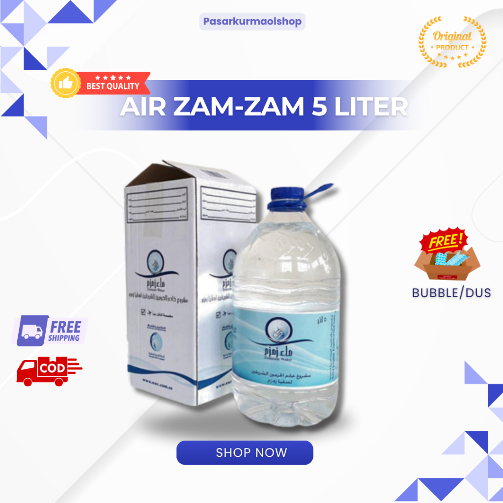 

Air Zamzam Asli 5 Liter – Langsung dari Mekkah | 100% Original