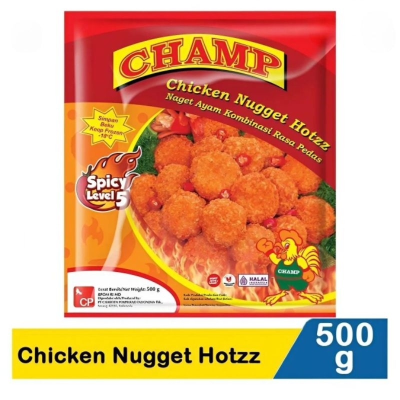 

Champ Chicken Nugget Hotzz 500G