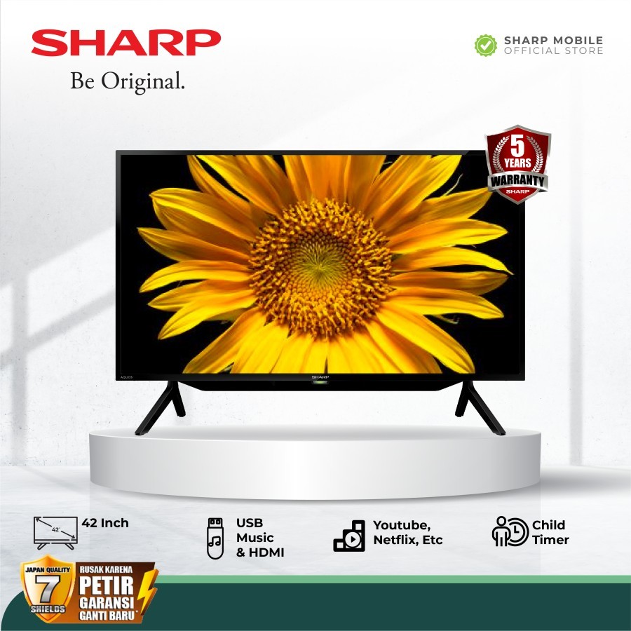 SHARP LED TV 2T C42FD1I UKURAN 42 INCH