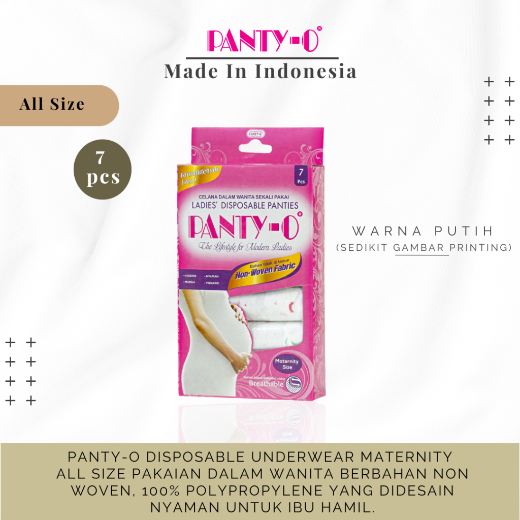 Panty-O / Maternity / Celana Dalam Sekali Pakai Wanita / Disposable Panties Underwear - [7 pcs]
