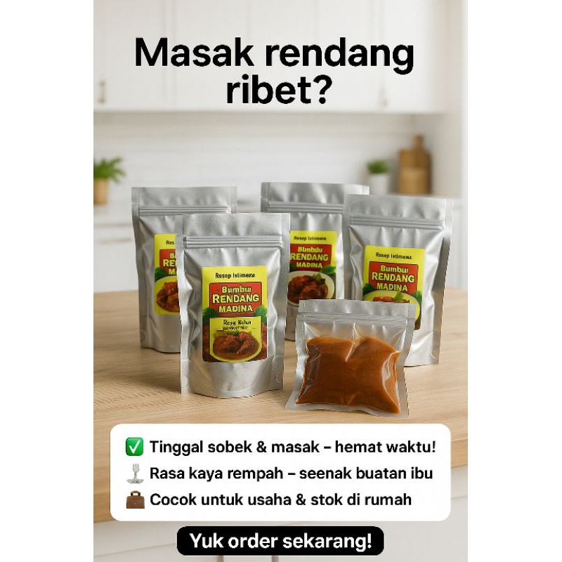 

Bumbu Rendang Madina – Rasa Autentik Minang, Praktis untuk Masakan Sehari-hari
