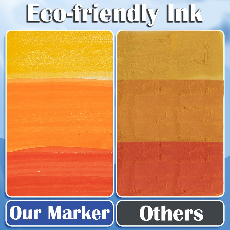 

Ay00! [DOTDING] 24/36/60/80/168/204 Spidol Warna Sketch Marker 2 Tip - Paket Warna dengan Tinta Anti