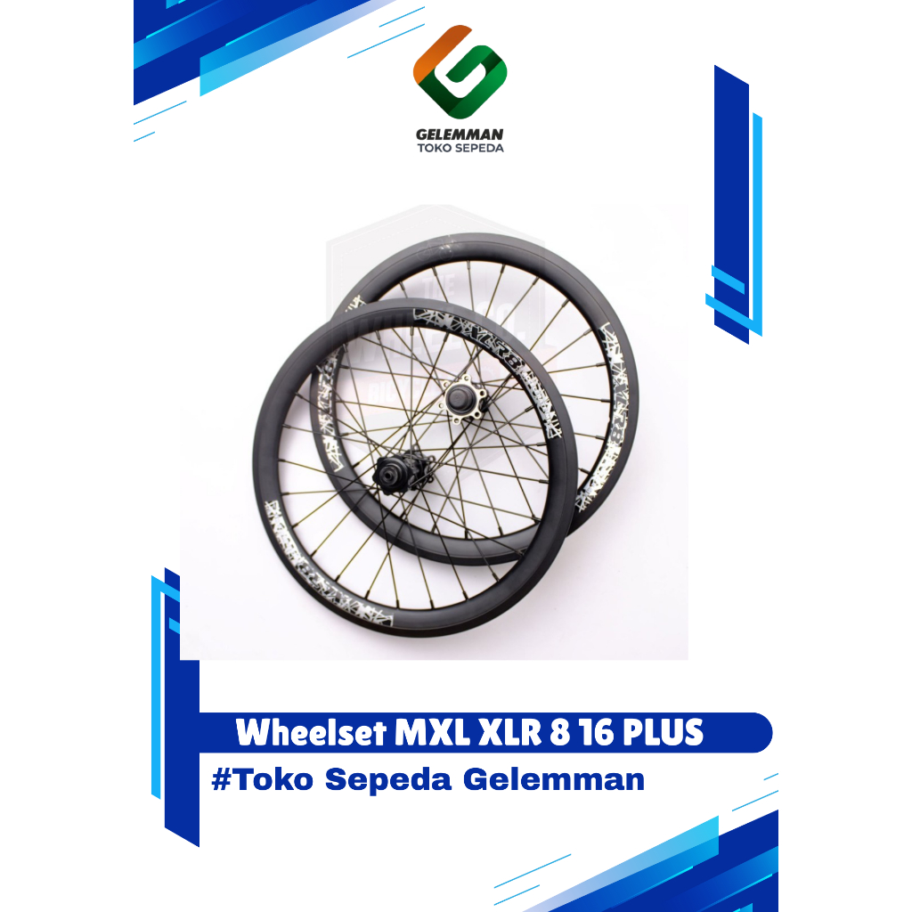Wheelset XLR8 16 plus(349) jangkrik discbrake