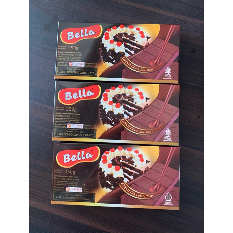 

Coklat Batang Bella 250gr / Bella Dark Coumpound 250gr