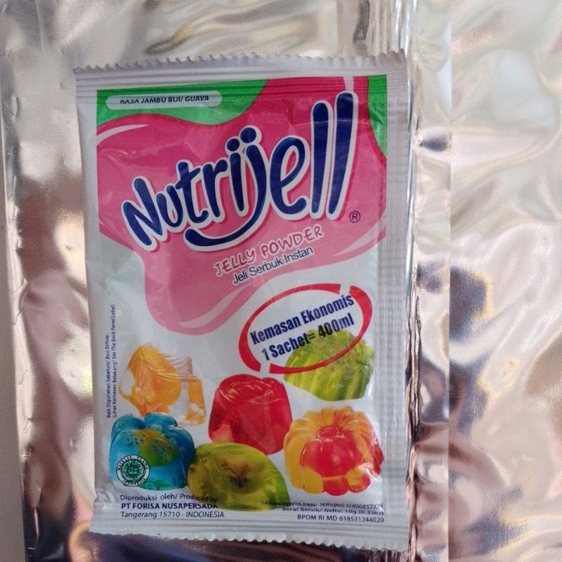 

Nutrijell rasa jambu biji kemasan sachset @plastikdanbahankue