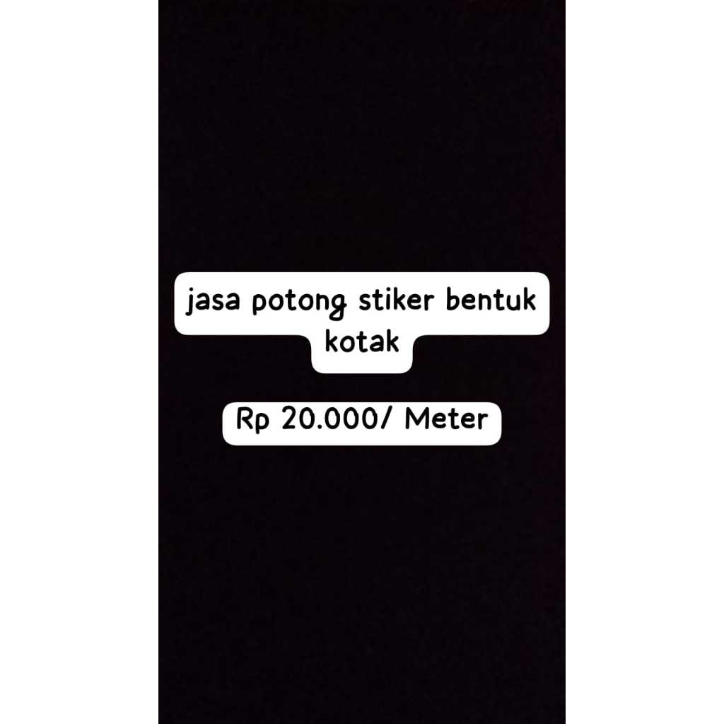 

Printout Jasa Cutting Stiker Bentuk Kotak Meteran