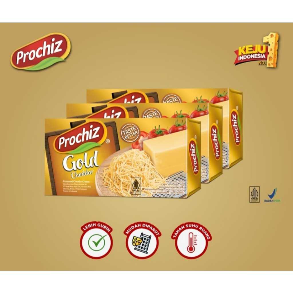 

keju parut prochiz gold cheddar 160 gr