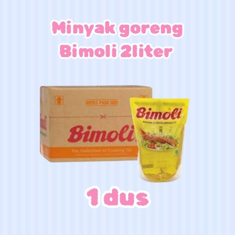 MINYAK GORENG BIMOLI 1 DUS 2LITER ISI 6 POUCH - LAMPUNG