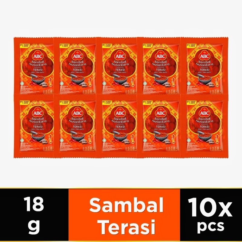 

ABC Sambal Nusantara Terasi isi 10's