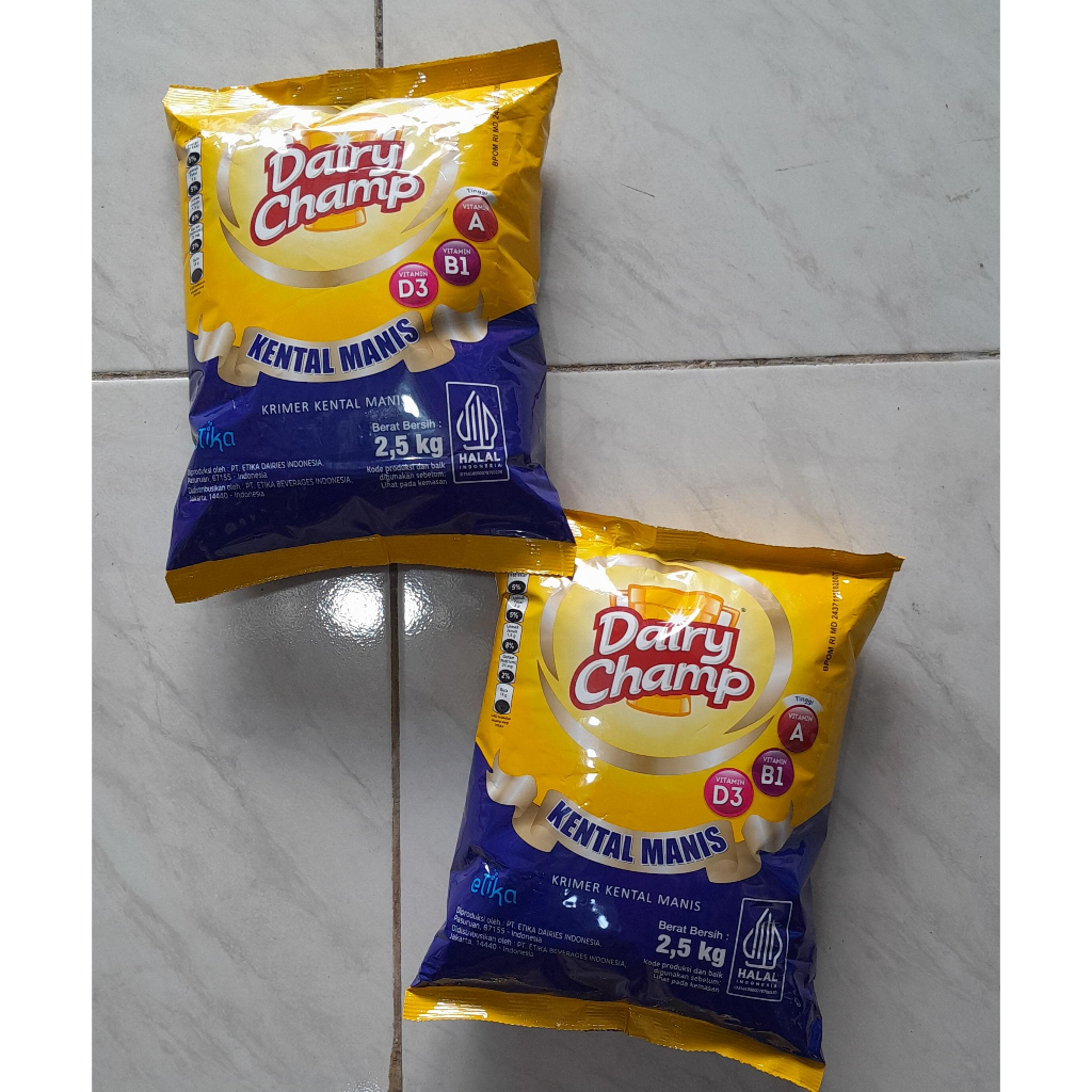 

Susu Dairy Champ Susu Kental Manis 2,5kg / susu bantal dairy