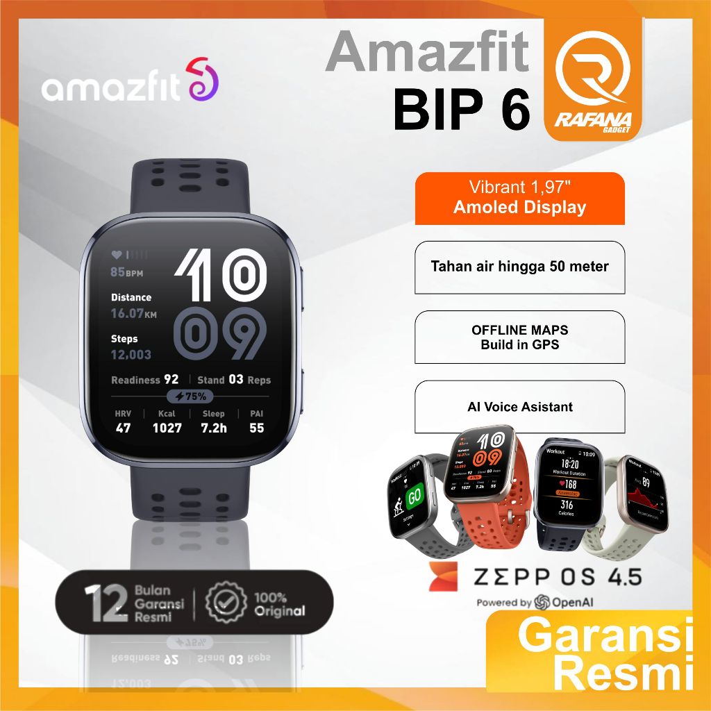 Amazfit BIP 6 Smartwatch Garansi Resmi