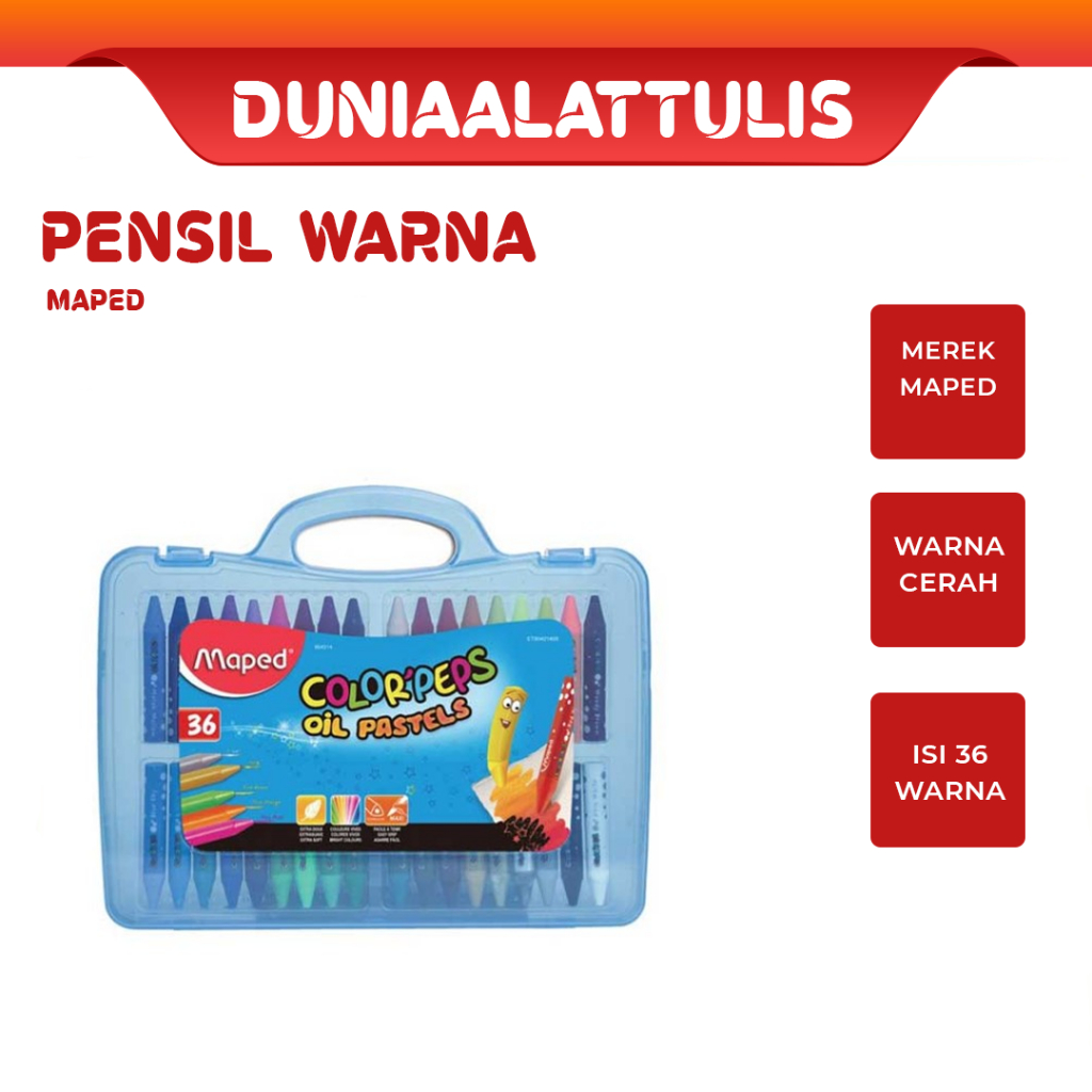 

MAPED - PEWARNA / KRAYON MINYAK LILIN / PASTEL MINYAK / CRAYON OIL PASTEL 36W 864014