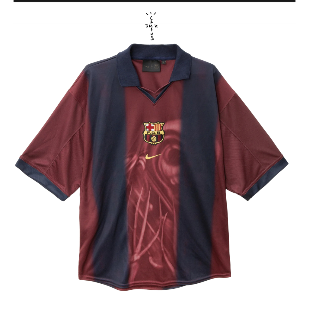 PO CJ X NIKE X FC BARCELONA RETRO 2000/01 HOME SKELETON JERSEY - BISA REQUEST PRODUK LAIN DARI USA D