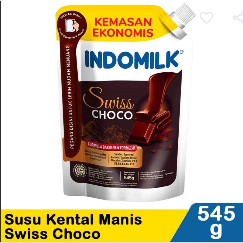

susu indomilk pouch coklat 545gr