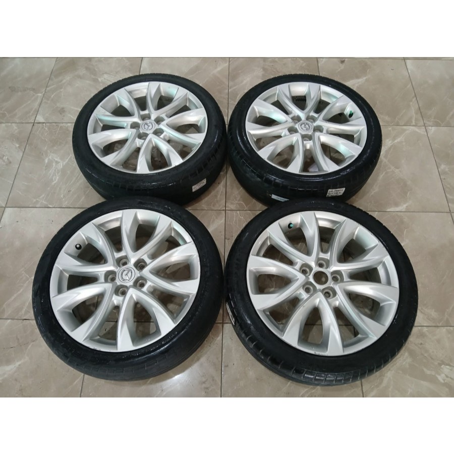 PELEK ORIGINAL COPOTAN MOBIL MAZDA CX 5 R19 PCD 5X114 BAN BONUS