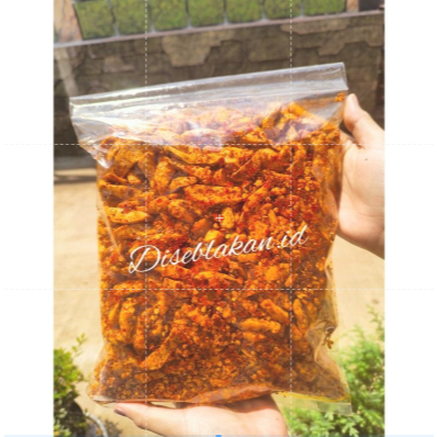 (PROMO) BASRENG PEDAS DAUN JERUK 250 GRAM PEDAS EXTRA DAUN JERUK GRATIS ONGKIR MOJOKERTO