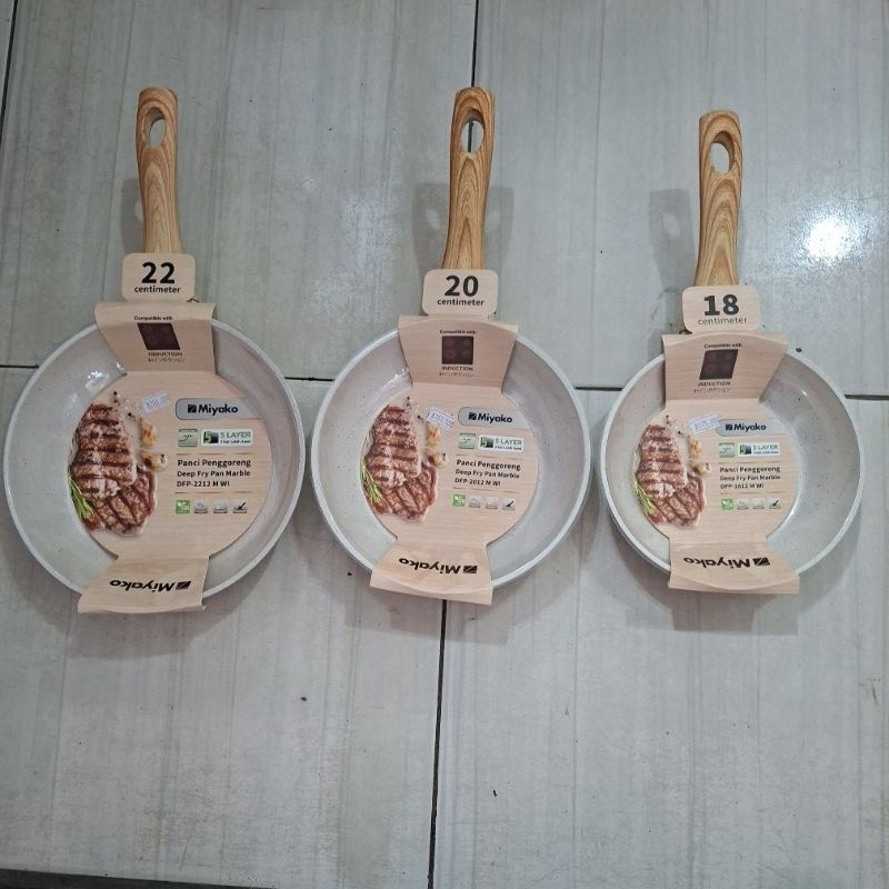 Deep Fry Pan Marble Miyako