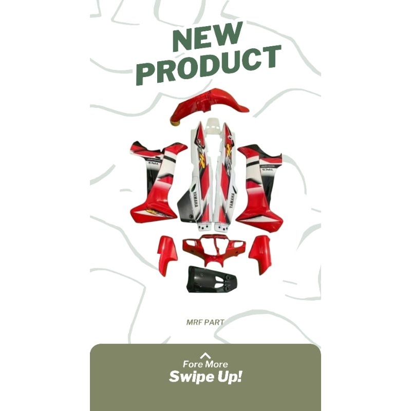 PROMO!!!BODY SET YAMAHA FIZR F1ZR BIRU PUTIH SET STRIPING TERBARU