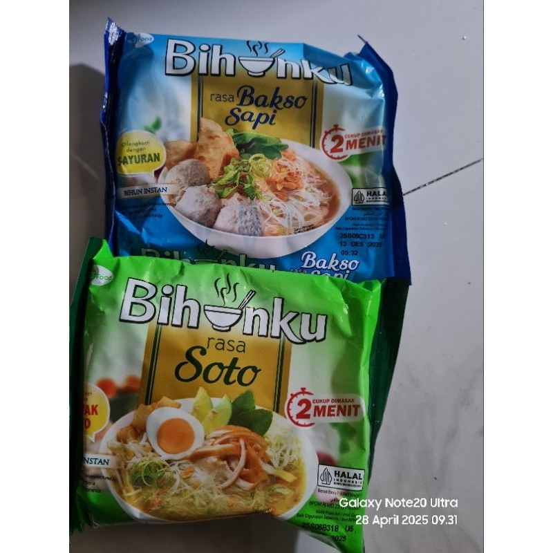 

Mie instan Bihunku