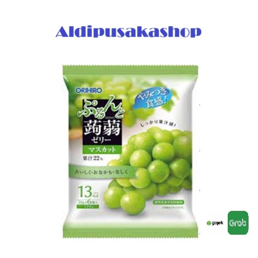 

Orihiro Muscat Konyaku Pouch Jelly 120g - Jelly Rasa Anggur Made In Japan