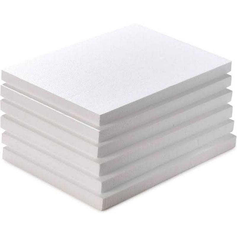 

D (D13) PAPAN STEROFORM GABUS LEMBARAN TEBAL 4 CM UKURAN 100 X 50 CM KUALITAS MEDIUM