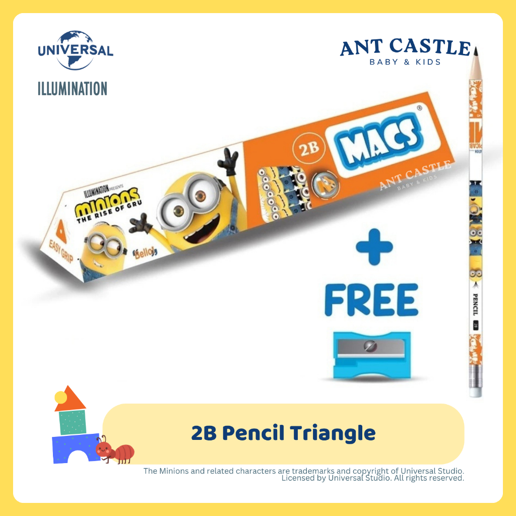 

MACS Pensil 2B Segitiga Warna Hitam / Pencil Triangle