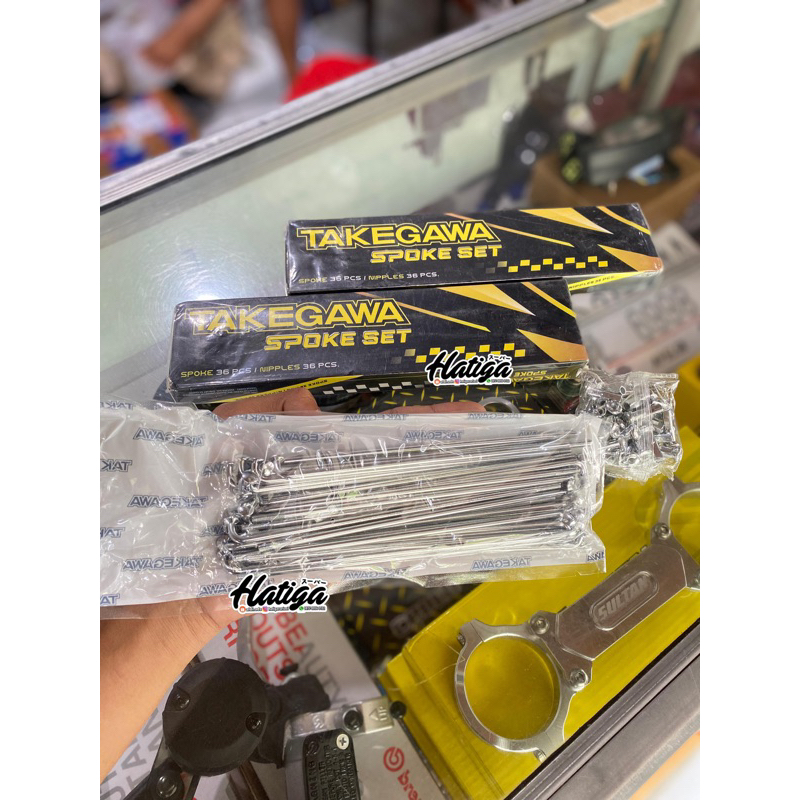 TAKEGAWA | RUJI TAKEGAWA CROM RING 17 | SPOKE SET TAKEGAWA CROM