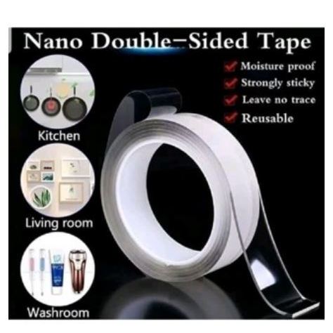 

Double Tape Nano Isolasi Solatip Bening 2 Sisi Perekat Waterproof Transparan