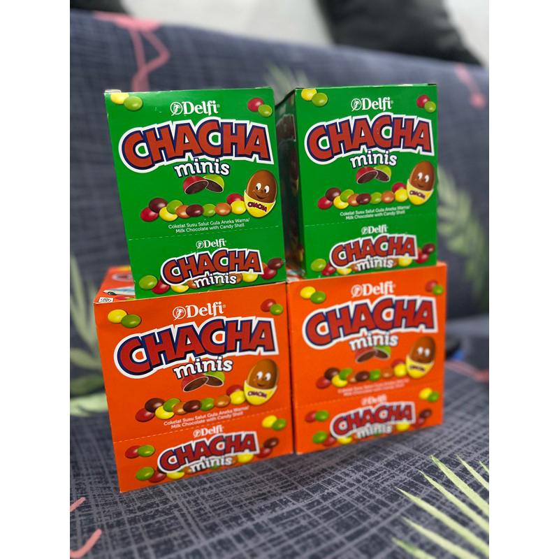 

Delfi chacha minis 30g milk chocolate 1box isi 12pc
