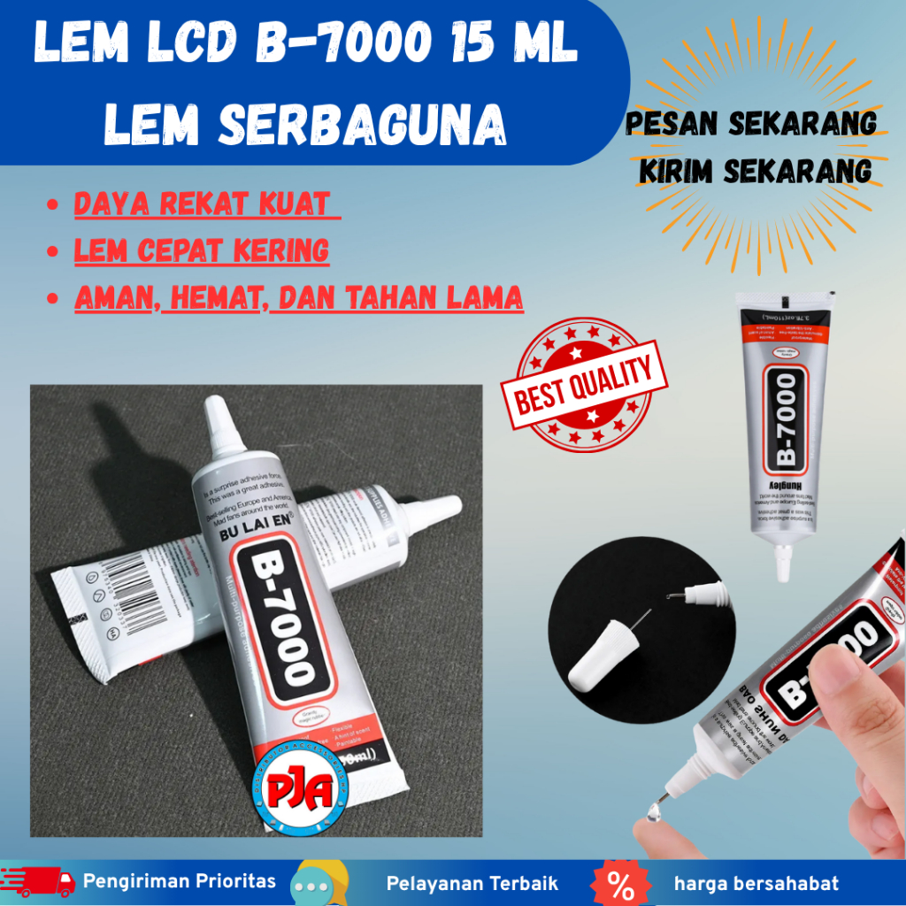 

LEM LCD Touchscreen Backdoor B-7000 15 Ml Bening Lem Serbaguna