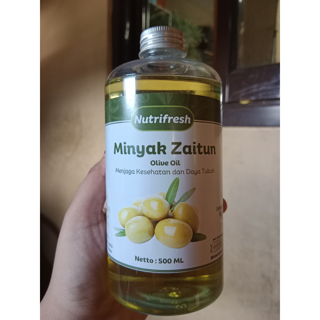 

NUTRIFRESH MINYAK ZAITUN Minyak Nabati Dari Buah Zaitun // 500ML||250ML||100ML||60ML 500ML||250ML||100ML||60ML