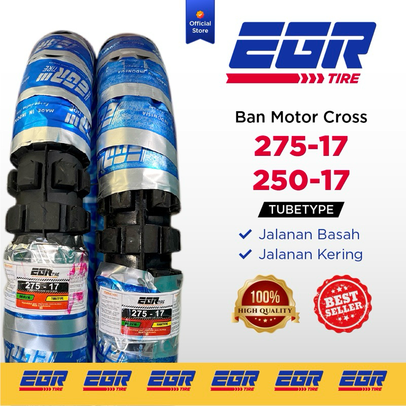 EGR TIRE ban luar motor Cross velg 17 ukuran 250-17 & 275-17