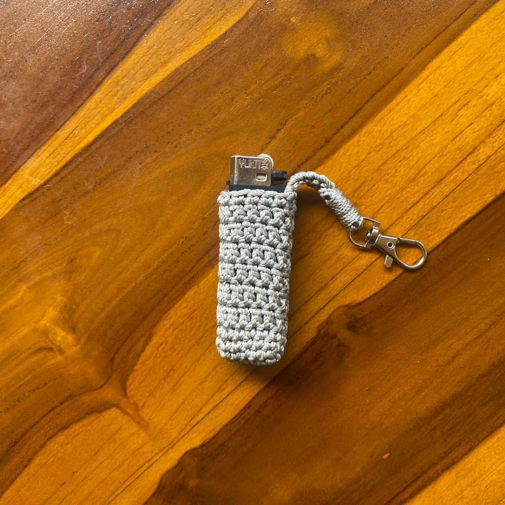 (COD) Tempat Korek Api Rajut | Case Korek Rajut | Gantungan Korek | Gantungan Kunci Gantunan Tas