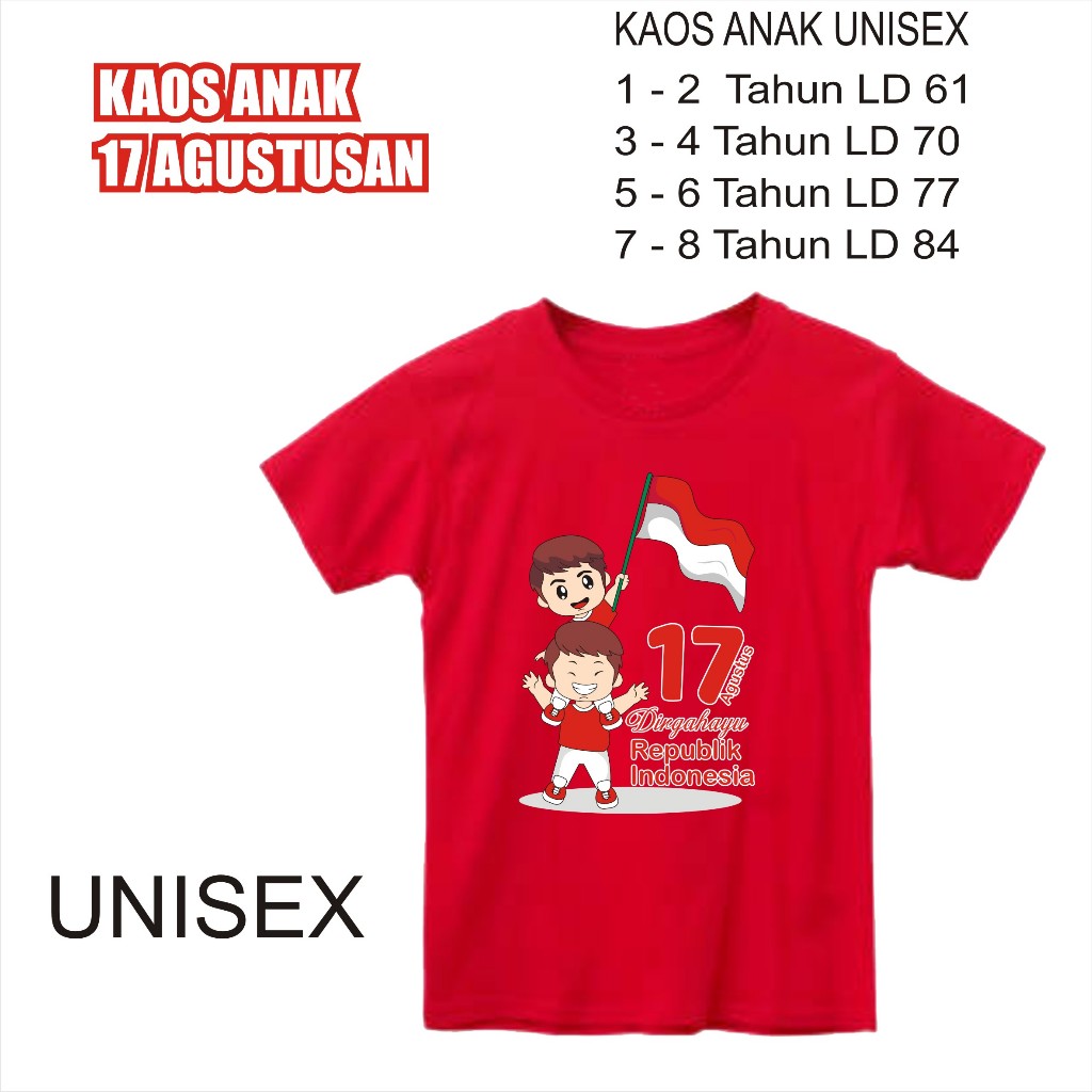 17 AGUSTUS PAKAIN PRIA ATASAN KAOS TERBARU VIRAL TRENDING  17 AGUSTUS