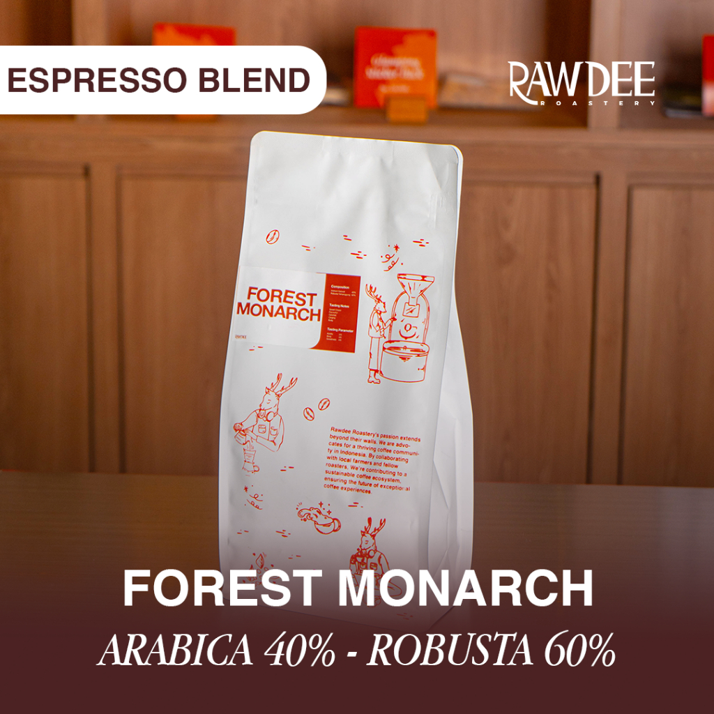 

Biji Kopi Espresso FOREST MONARCH (250gr) | Espresso Blend