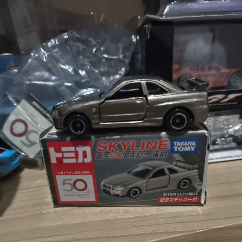 Tomica Nissan Skyline GTR R34 50th anniversary